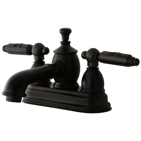 Kingston Brass KS7005GL 4" Centerset Bathroom Faucet, Oil Rubbed Bronze KS7005GL